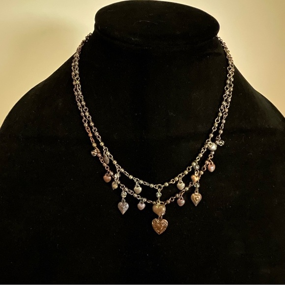 Glam Goth Heart Charm Necklace - Picture 7 of 7